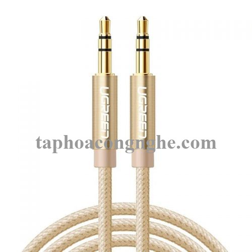 Ugreen 30808 0.5M màu Vàng Cáp âm thanh 2 đầu 3.5mm dương AV112 30030808